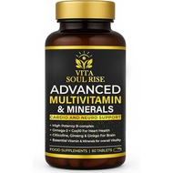 Multi Tablet untuk Wanita & Lelaki Kardio & port dengan CoQ10 Omega3 BComplex Ginseng & Ginkgo Advan