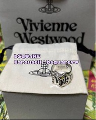 (有S-XL碼) 經典款 Vivienne Westwood BELT RING 925銀 皮帶 腰帶 土星 LOGO 戒指 介子 指環 (保証正貨及全新) 銀色 情侶款 男女共用款