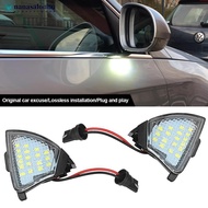 NANASALONNN 2Pcs Car LED Side Rearview Mirror Floor Ground Lamp Puddle Welcome Light For VW GOLF 5 G