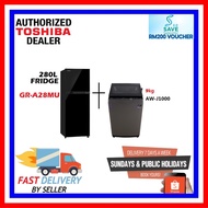 TOSHIBA FRIDGE GR-A28MU & TOSHIBA 9KG WASHER