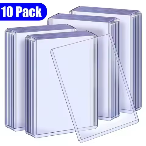 Transparent Card Sleeve with Protective Film Clear Card Holder Idol Photo Game Card Holders Cover 35