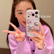 Huiwanju carousel suitable for iPhone17promax mobile phone case iphone16pro new 17 women's 14pro cre