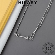 HILARY JEWELRY Accessories Leher Rantai Knot Necklace 925 Women 純銀項鏈 Original Perak Chain Korean Retro Perempuan Silver For Sterling Pendant N283