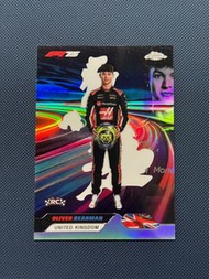 2025 Topps Chrome Formula 1 F1 Oliver Bearman RC Rookie Neon Nations SP #NN-7