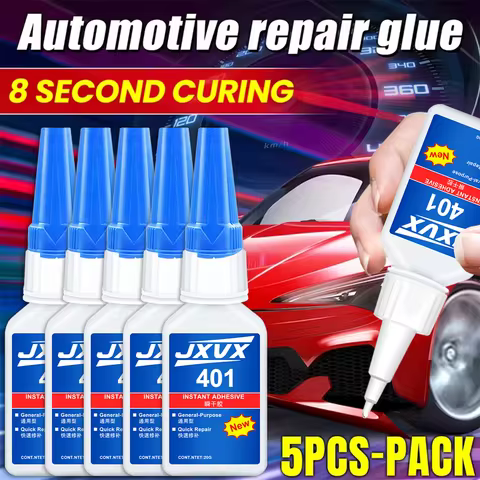 JXVX 401 Multi-Purpose Super Glue Cyanoacrylate Adhesive 20g Instant Fast Adhesive Rubber Wood Glass