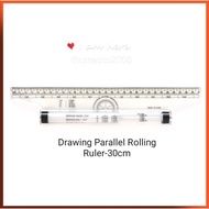 Unicorn 30cm Multipurpose Drawing Parallel Rolling Ruler / Art Architecture Design Ruler