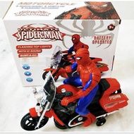[ READY STOCK ] Ultimate Spiderman Captain America Motorcycle Gift For Kids <3189B>