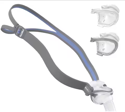 Original Resmed AirFit P10 Nasal Pillow mask for CPAP Including Extension Tube, Headband, Large, Med