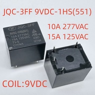Relay JQC-3FF 9VDC-1HS (551) 10A 4 Pins