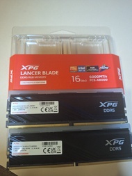 ADATA XPG Lancer Blade RGB DDR5 6000 32GB Kit CL30 (2x16GB) 黑色