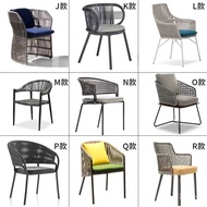 Sunscreen Alloy Garden Chair Table Chair Drawstring Rattan Waterproof Outdoor Courtyard Aluminum All