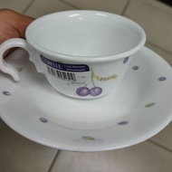 Corelle Plum - Cup & saucer Vitralle