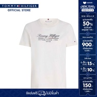 Tommy Hilfiger เสื้อยืด ผู้หญิง รุ่น WW0WW43502 YBH - สีขาว ทรง Regular Fit