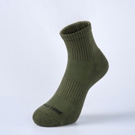 抑菌足弓氣墊短襪/軍綠-MIT抗菌運動襪