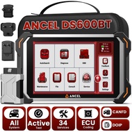 ANCEL DS600 BT 8 inch Car Auto OBD2 Scanner All System CAN FD/DOIP Bidirectional Scan Tool 34+ Reset