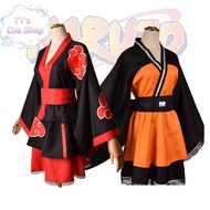 Uzumaki Naruto cosplay Shippuden Akatsuki Cosplay Akatsuki Dress Girls Women Dress Halloween Costume