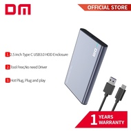 【Gutana】 ▣▨ DM HDD Case 2.5 inch SATA to USB 3.0 Type C Gen 2 Tool Free for Samsung Seagate SSD 4TB Hard Disk Drive Box External Enclosure HD002