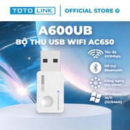 TOTOLINK A600UB Mini Bluetooth USB Wi-Fi Receiver - Wi-Fi 5 AC650 Bluetooth Standard for PC and lapt