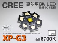 EHE】CREE XP-G3 S5 白光 6700K 6W 高功率 LED(XPG3)。先進SC5製程。最大電流可達2A