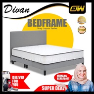 Akemii Grey Divan BedFrame / Divan Bedframe Japan Series Divan Bed Frame
