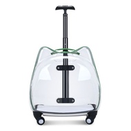 MH Pet Trolley Bag Transparent Trolley Bag Trolley Cat Head Bag Cat Bag Cat Travel Suitcase Cat out Trolley Case
