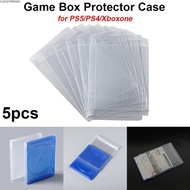 CLEIGHTEEN8H 5pcs CD Disc Box Cover,  Transparent Game Box Protector , Protective PET Game Card Stor