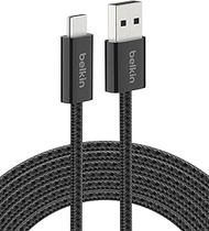 Belkin USB A to USB C Cable 2-Pack, 9.9ft, 15W - Type C Charger, iPhone Charger Cord, Soft, Braided,