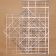 Grid mesh panel, iron mesh, white supermarket photo wall grid rack, wire grid wall hanging board, st