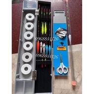 Discharge of cheap vip float combo Box 44 cm gray color with 7 day scissors + 1 light float Comes wi