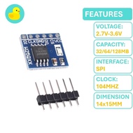 W25Q32 / W25Q64 / W25Q128 NOR Flash SPI Memory Module