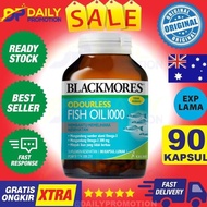 TERLARIS BLACKMORES ODOURLESS FISH OIL OMEGA 3 300 MG 6 9 MINYAK IKAN