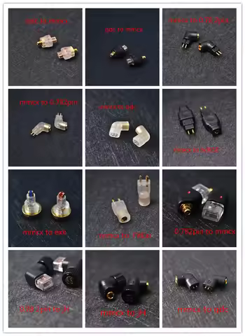 MMCX 0.78 2pin QDC fitear JH exk hd650 pin to conversion plugin