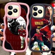 MERAH Z-5 CR7 Ronaldo football Red Black Pink Case Casing for Realme C51S C61 C51 C63 Note 50 C53 60