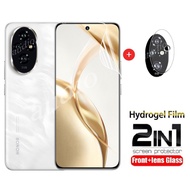 2in1 Front Lens Hydrogel Film For Honor 200 Pro 200Pro 5G 2024 Smartphone Screen Protector for honor