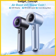 (NEW) GF02 Handheld Fan 199 Level Strong Wind Portable Bladeless Fan Rechargeable With Air Turbo Coo