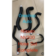 READY STOCK NISSAN NV200RADIATOR HOSE  SET COMPLETE   .Suitable : NISSAN NV200 only