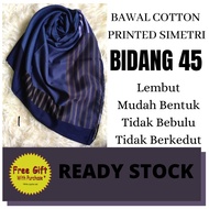 [CLEARANCE STOCK]BAWAL COTTON PRINTED SIMETRI -BAWAL-HIJAB-MUSLIM FASHION-bawal murah-bawal cotton murah-bawal printed