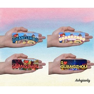 I LOVE GUANGZHOU RECTANGLE RUBBER MAGNET DESIGN