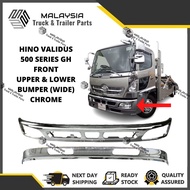 HINO VALIDUS 500 GH FRONT UPPER BUMPER LOWER BUMPER CHROME WIDE KEPALA BESAR LORI LORRY TRUCK TRAILE