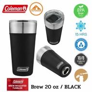 แก้วน้ำเก็บความเย็น Coleman Brew Insulated Stainless Steel Tumbler 20oz Slate