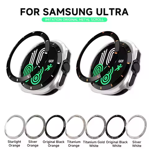 PC Bezel Rings For Samsung Galaxy Watch ultra 2025/7 ultra PC Bezel Protection Watch Case Ring Decor