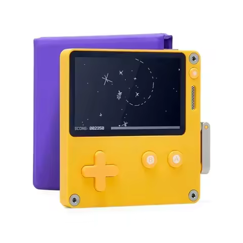 ez NEW 2.7-Inch Panic Playdate Retro Mini Hand-Cranked Creative New US Version Handheld Game Console