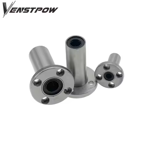 2pcs/lot LMF10LUU LMF8UU LMF6UU LMF12UU LMF16UU LMF20UU LMF25UU 10mm flange linear bearing CNC parts