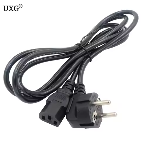 IEC320 C13 to European 2 pin Round Power line cables,Schuko CEE7/7 Power short Cable IEC320 C14 VDE 