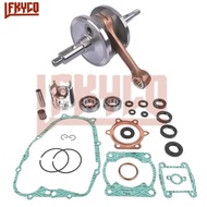 66mm Motorcycle Piston Gasket Kit Set for Yamaha Blaster 200 YFS200 DT200 Crankshaft Bearings Rebuil
