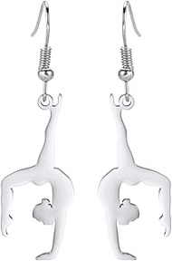 Inspirational Gymnastics Dangle Earrings Girls Ballet/Ballerina/Gymnast Stud Earrings Gymnast Team U