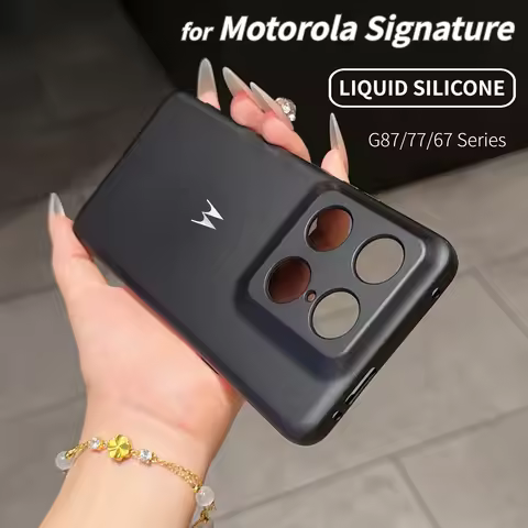 Premium Skin Feel Liquid Silicone Case For Motorola Signature Edge 70 Pro Ultra 60 Fusion + G87 G77 