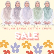 Tudung Bawal Cotton Curve Bidang 50