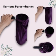 Jumbo Velvet Church Collection Offering Bag Sunday School Wooden Handle 1 JM