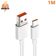 Xiaomi | Original Xiaomi 6A USB Type C Cable Charger 120W Turbo Type Fast Charging For Mi 13 12 11 1